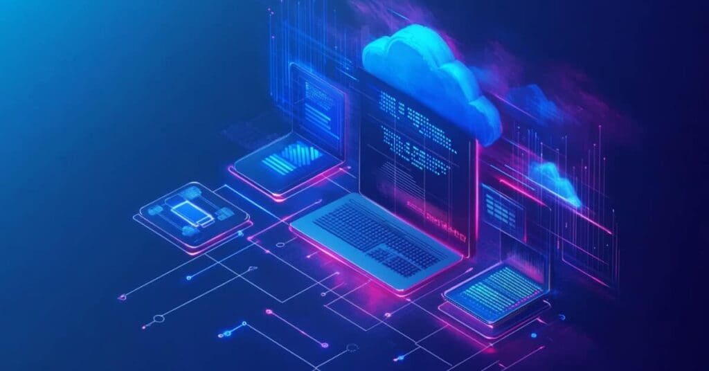 Nj It Consulting Firm: Infrastructure Management Services 1 buildings with a cloud concept of infrastructure management