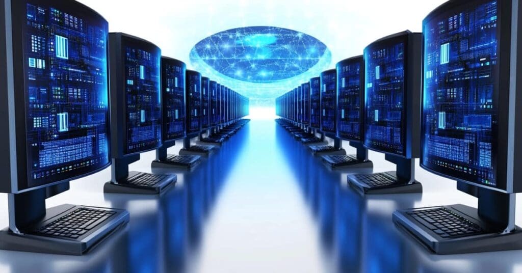 Streamlined It Solutions For Small Businesses In New Jersey 1 computers with globe, concept of IT Solutions